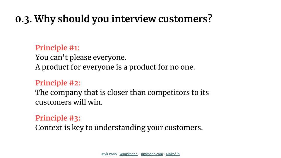 Course 0.3: Customer Interviews | Why Interview Your Customers?