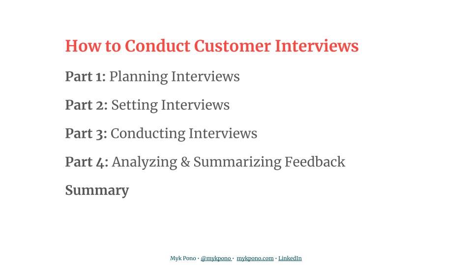 How to Conduct Customer and Prospect Interviews