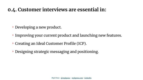 Course 0.4: Customer Interviews | How Customer Interviews Fit Into Your Marketing Process